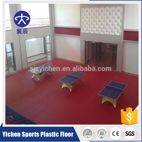 乒乓球館PVC運(yùn)動(dòng)地板，室內(nèi)乒乓球PVC塑膠地板